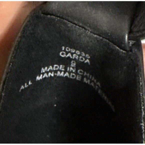 Michael Shannon Womens Garda 9m Black Open Peep‎ Toe Espadrille Wedge Sandals - Picture 11 of 12